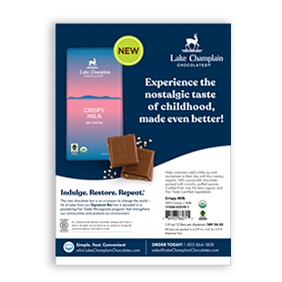 New Milk Crispy Bar Sell Sheet